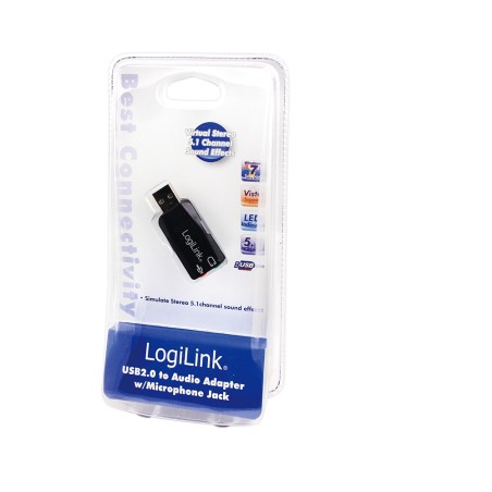 LogiLink USB Soundcard Virtual 3D Soundeffects USB 2.0 Ekstern